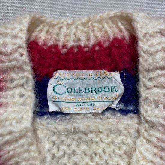60-70's Colebrook mohair x wool x nylon sweater made in