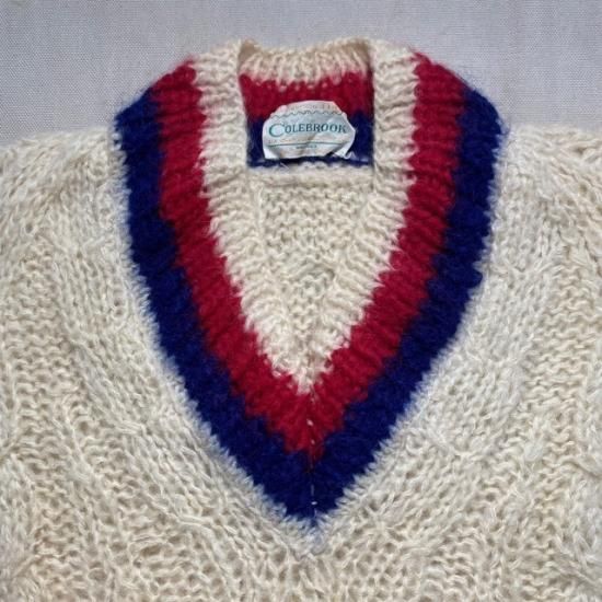 60-70's Colebrook mohair x wool x nylon sweater made in