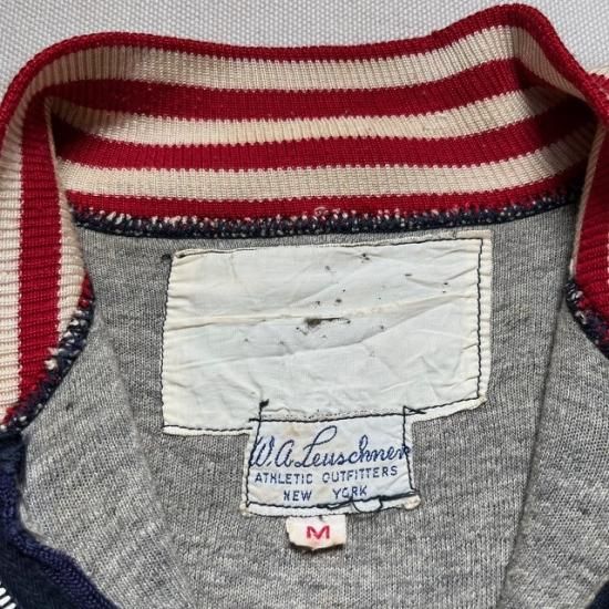 50's unknown brand half zip cut and sewn - VINTAGE CLOTHES