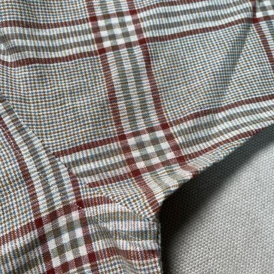 60's Eagle Shirtmakers woven plaid s/s button down shirt - VINTAGE