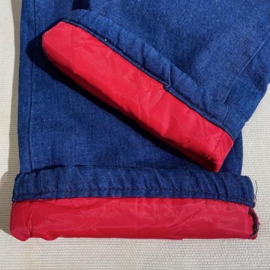 70's Montgomery Ward quilting lined denim carpenter pants