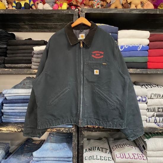 10 Carhartt Detroit Jacket with embroidery made in USA - VINTAGE
