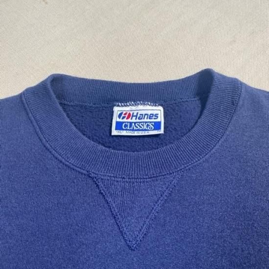 80-90's Hanes plain sweat shirt made in USA - VINTAGE