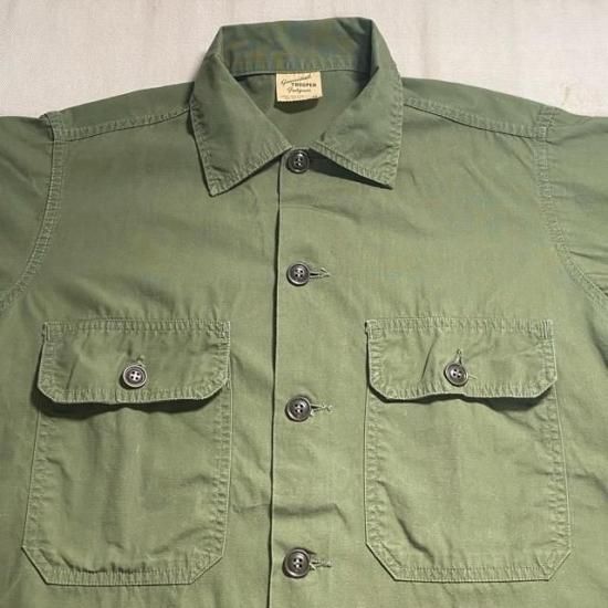 60's Guaranteed Trooper Fatigues cotton poplin utility shirt