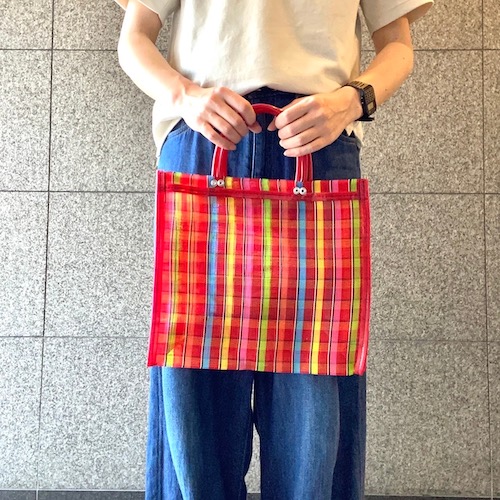 メルカドバッグ | メッシュバッグ【SS】レッド チェック メルカドバッグ | メッシュバッグ【SS】レッド チェック