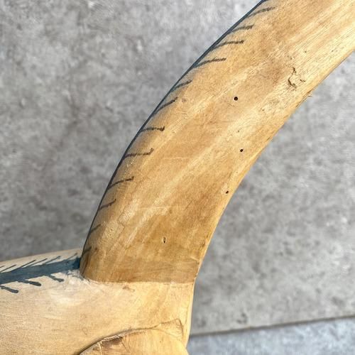 ウッドカービング オアハカ 木彫り人形 ナチュラル - メキシコ雑貨と