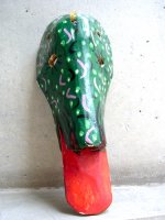 ウッドマスク 木製の仮面 民芸品 [ヘビ頭] グアテマラ
																													