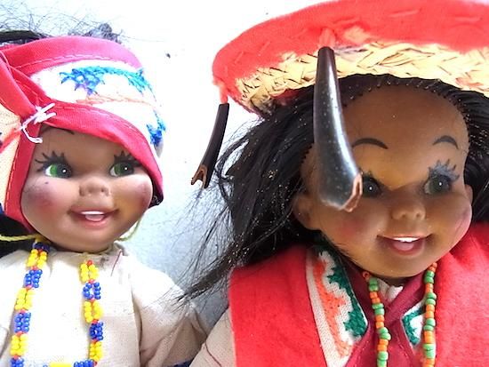 たぬき 希少 ビンテージ 人形 メキシコ 民芸品 日用品 民芸品 メキシコ - - きせかえ人形・ハウス