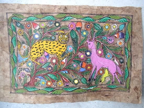 メキシコ,アート,色,伝統紙,アマテ, - メキシコ直輸入 輸入雑貨