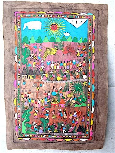 アマテ ビンテージ 民芸 フォークアート - メキシコ 日用品 雑貨