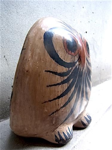 トナラ 陶芸品 ビンテージ フクロウ- メキシコ 民芸品 日用品