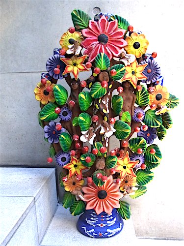 メテペック 生命の樹 陶芸 ツリーオブライフ - - メキシコ 民芸品 雑貨