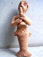 オアハカ 陶芸 人魚  [ホセ・ガルシア工房  笛を吹く男] サン・アントニーノ
																													
