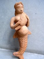オアハカ 陶芸 人魚  [ホセ・ガルシア工房  髪を解く妊婦] サン・アントニーノ
																													