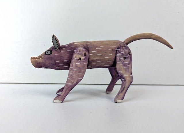 ウッドカービング | ブタ - メキシコ雑貨とメキシコの民芸店 トンボラ