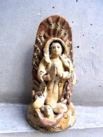 ミチョアカン 陶芸 土人形  [聖母グアダルーペ ] ビンテージ
																													