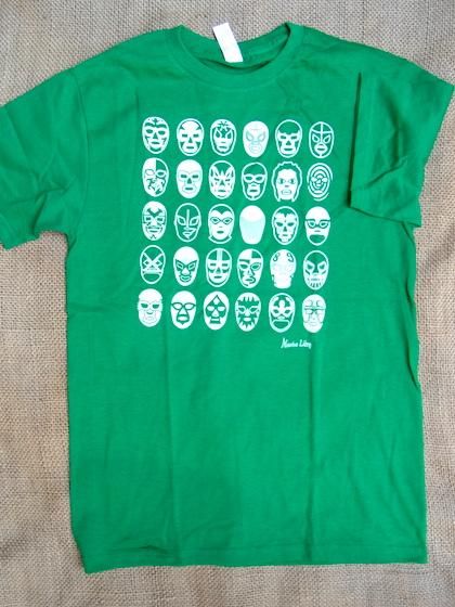 ルチャリブレ 覆面レスラー プロレス Tシャツ - メキシコ 民芸品