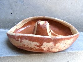 バロ  土器 灰皿 [ソンブレロ] used
																													