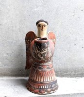 ゲレーロ  陶芸 テラコッタ人形 [天使 燭台] ビンテージ
																													