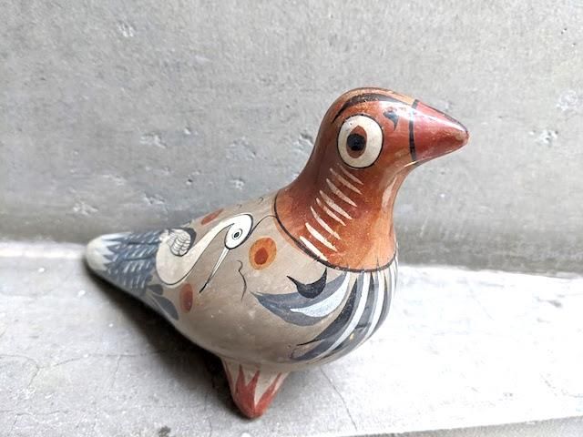 トナラ インテリア 鳩 鳥 クラフト 陶芸- メキシコ 民芸品 雑貨
