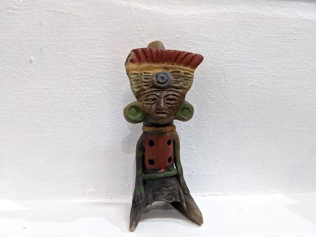 アステカ 土人形 インテリア 陶器- メキシコ 民芸品 雑貨店【トンボラ