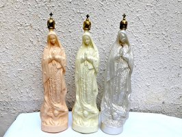 グアダルーペ マリア 人形 聖水ボトル  [ホワイト系]Lサイズ
																													