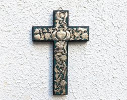 ミラグロ クロス 十字架 [ドブレ グリーン＆ブラック Lサイズ  ] 