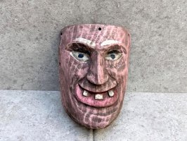 ウッドマスク 木製の仮面  ゲレーロ  [マヌエレス] ビンテージ
																													