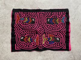 パナマ モラ刺繍 [4匹の魚] ビンテージ
																													