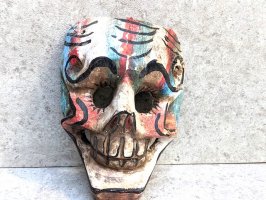 ウッドマスク 木製の仮面  ゲレーロ  [カラベラ がいこつ 死者の日] ビンテージ
																													