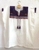 チアパス レディース 刺繍  ブラウス [濃紫]ウール糸刺繍
																													