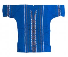 メキシカンシャツ 刺繍服 ビーチ [紺色C]ユニセックス
																													