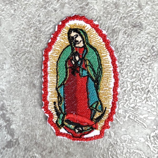 グアダルーペ 刺繍 ワッペン - メキシコ雑貨とメキシコの民芸店