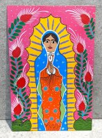 ロレンソ ファミリー メキシカンアート [グアダルーペ] 板絵画
																													