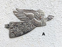 オハラタ ブリキオーナメント  壁飾り [天使 ナチュラル] 