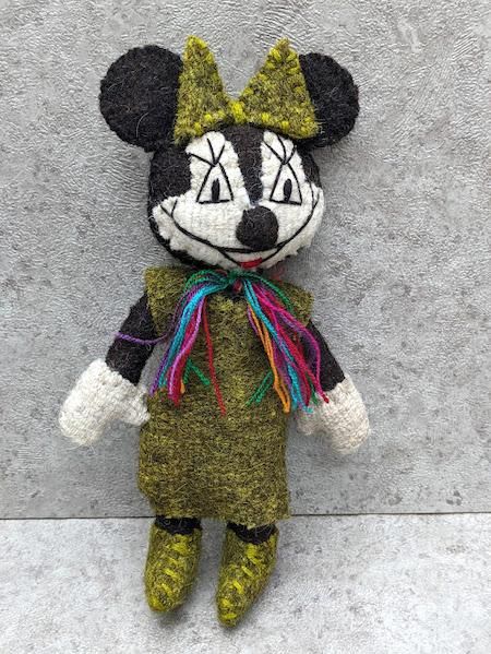 アニマリート　ミニー チアパス アニマリート ぬいぐるみ ミニー -メキシコ雑貨と