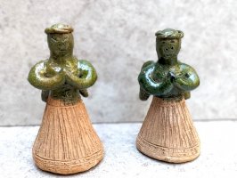 オアハカ アツォンパ 陶器 チア人形  [天使 15cm] 
																													