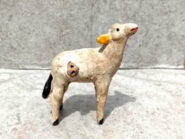 プエブラ アモソク 陶芸品 土笛 オブジェ [仔羊] ビンテージ
																													