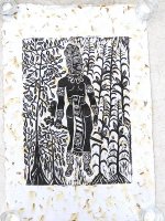 レニャテーロス工房 版画ポスター アート [マヤ人とトウモロコシ畑］ チアパス
																													