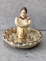 ミチョアカン 陶芸 土人形 キャンドルホルダー [壺を持つ女性 燭台] アウトレット
																													