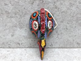 ウッドマスク 木製の仮面  [グアテマラ ガジョ]  ビンテージ
																													