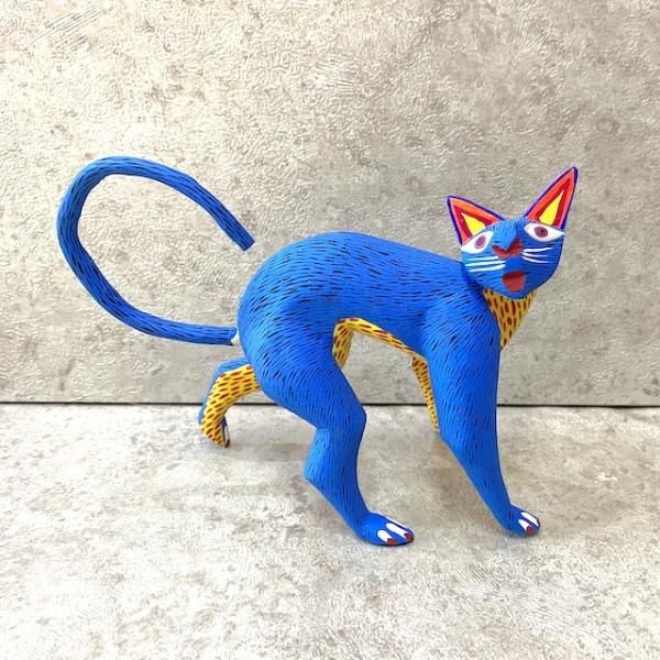 OAXACAN WOOD CARVING オアハカンウッドカービング ネコ