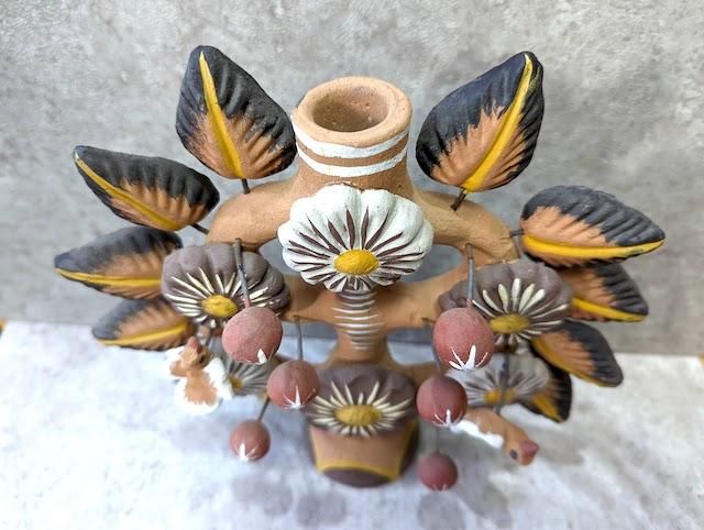メテペック ツリーオブライフ 生命の木 陶芸品 - メキシコ雑貨と