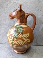 メテペック 陶器 土器 ピッチャー [プルケのジャグ 馬頭] ビンテージ
																													