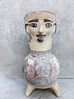 ゲレーロ  陶芸品 形象土器 ピッチャー  [フェイス ジャグ 48cm] ビンテージ