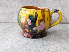 オアハカ 陶器 ドリップウェア [黄三彩 コーヒーカップ] ビンテージ
																													