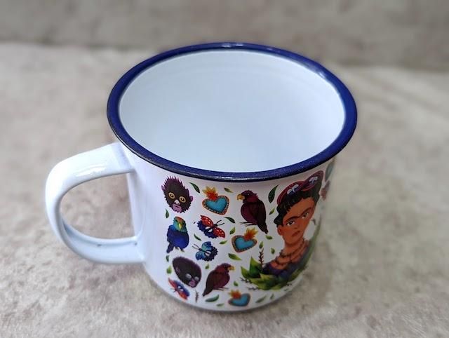 フリーダ・カーロ 陶器製マグカップ ホーロー マグカップ キャンプ アウトドア フリーダ -メキシコ雑貨と