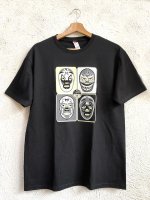 ルチャリブレ Tシャツ [クアトロ・マスカラス ブラック]XL,Lサイズ
																													
