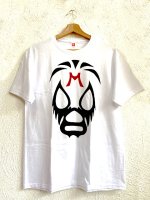 ルチャリブレ Tシャツ [ミル・マスカラス ホワイト]XXL,XL,Lサイズ
																													