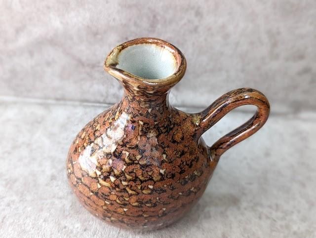 古陶器　メキシコ　2個 メキシコ ガイコツ陶器メキシカンスカルフラワーLL（ピンク